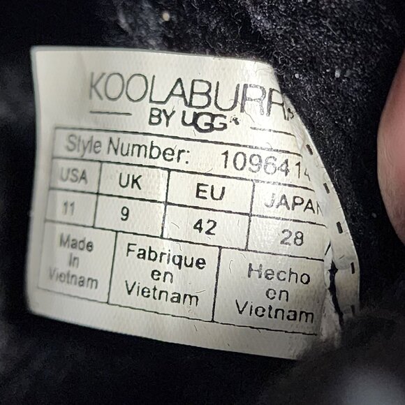 UGG Shoes Womens Size 11 Koolaburra Isana Black Bootie *GUC* - Picture 12 of 14